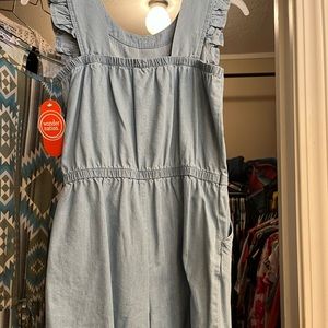 Blue girls romper with tags never been worn